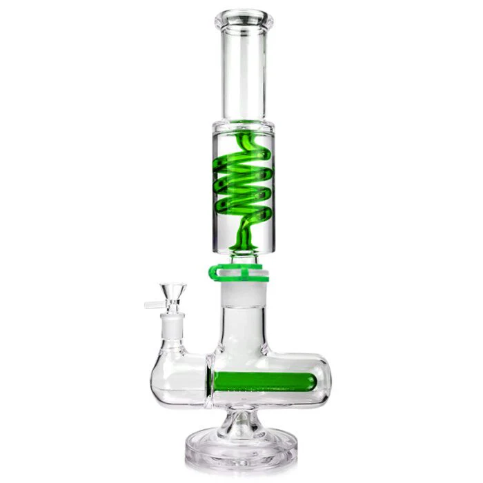 16" Glycerin Coil Color Inline Bong - Image 5