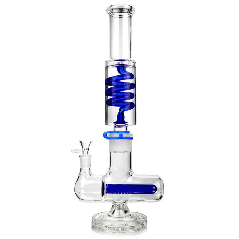 16" Glycerin Coil Color Inline Bong - Image 7