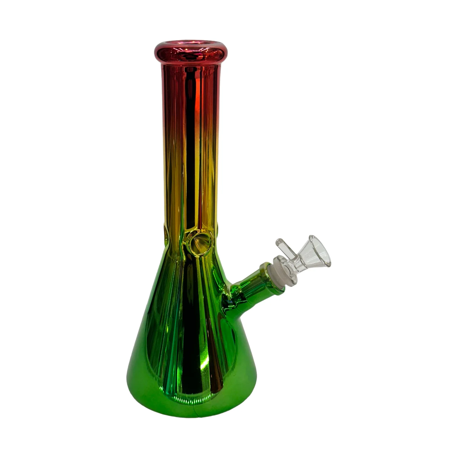 8" Chrome Color Beaker Bong - Image 4