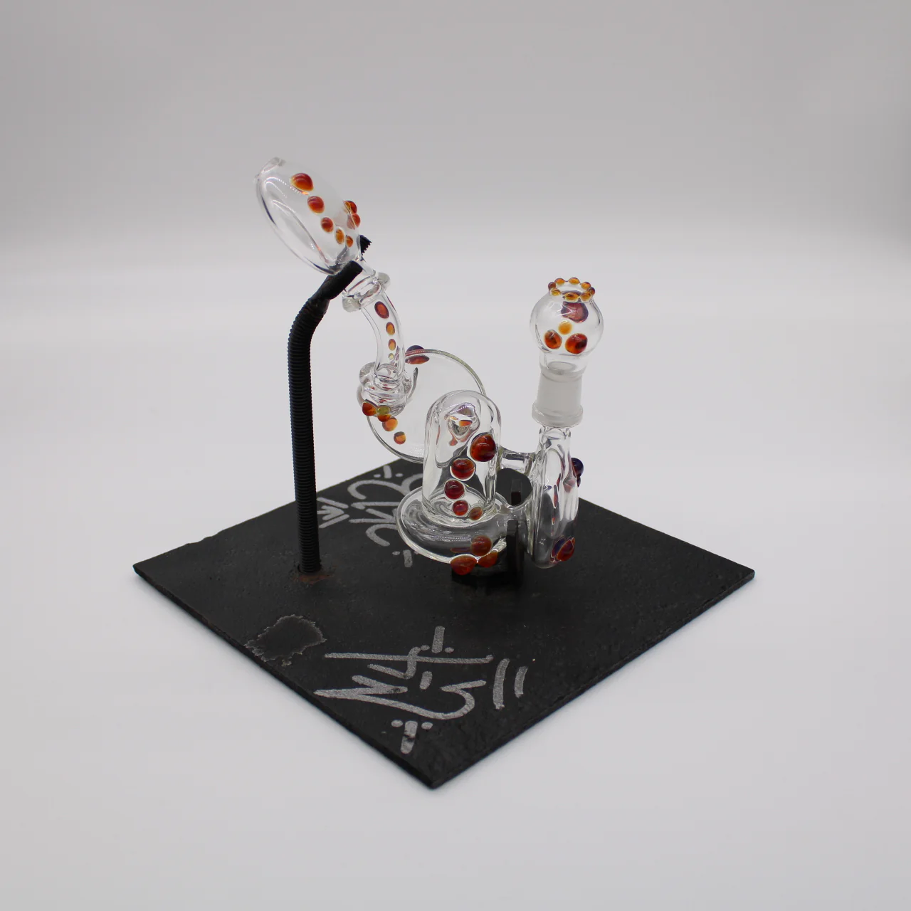 C4 Bubbler Amber Purple Dots - Image 3