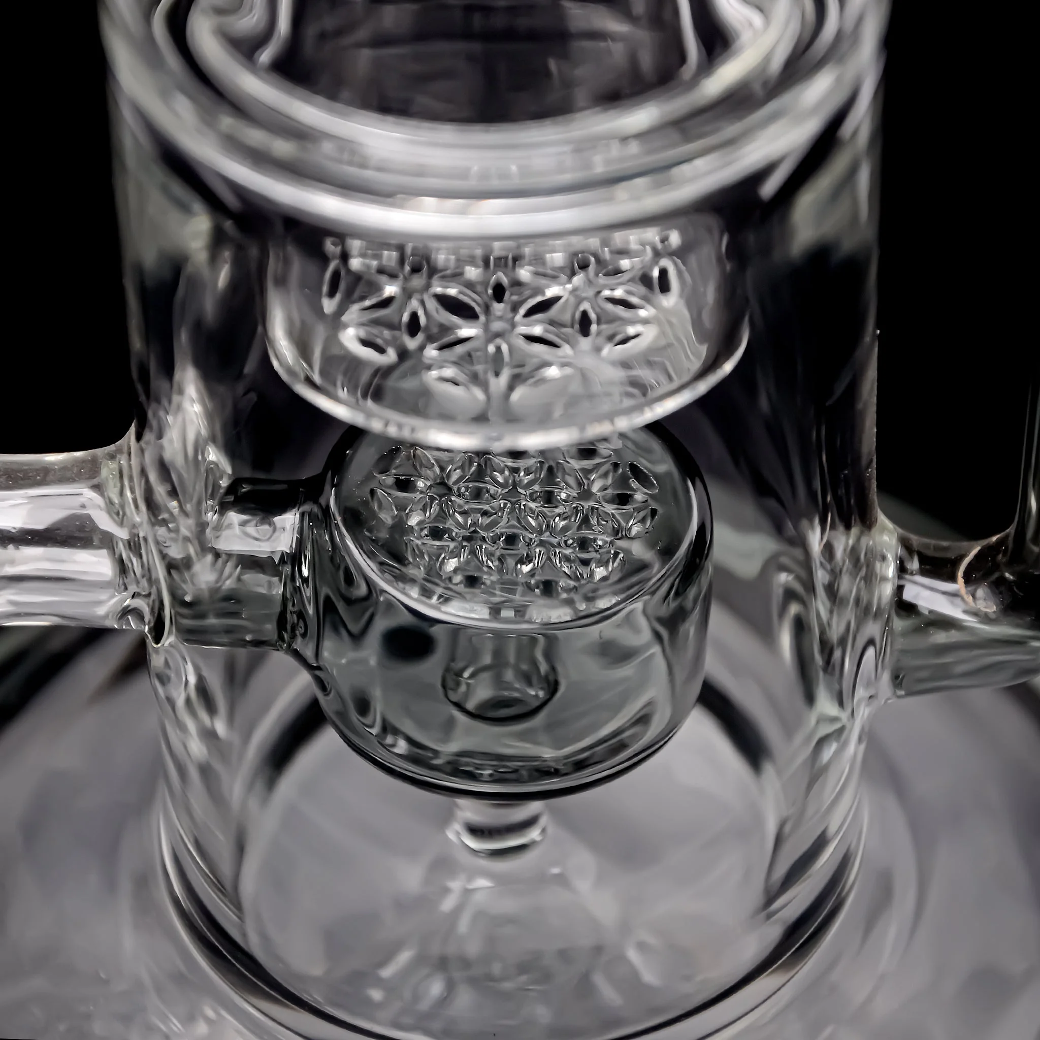 Calibear Pillar Flower Of Life Klein Bong (ONLINE ONLY) - Image 3