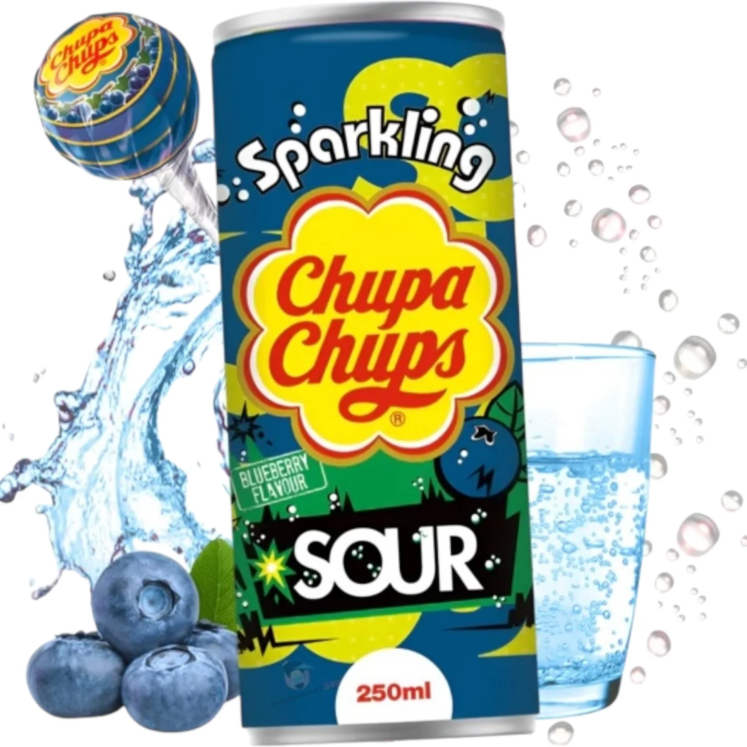 Chupa Chups Sour Blueberry 250mL (KOREA) - Image 2