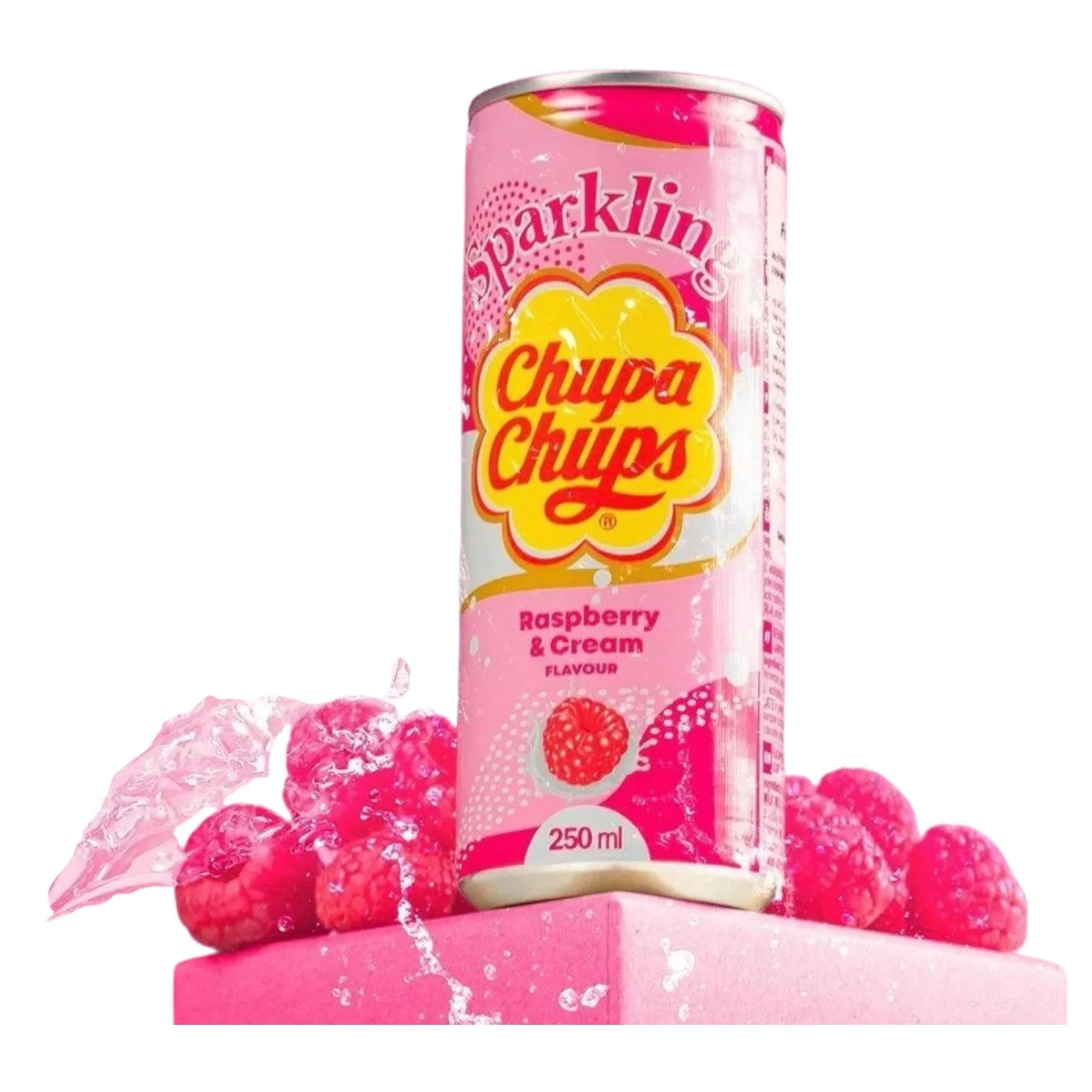 Chupa Chups Sparkling Raspberry Cream 250mL (KOREA) - Image 2