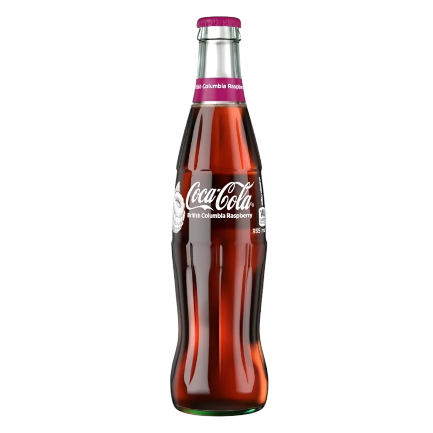 Coca-Cola BC Raspberry 355mL (CANADA) - Image 2