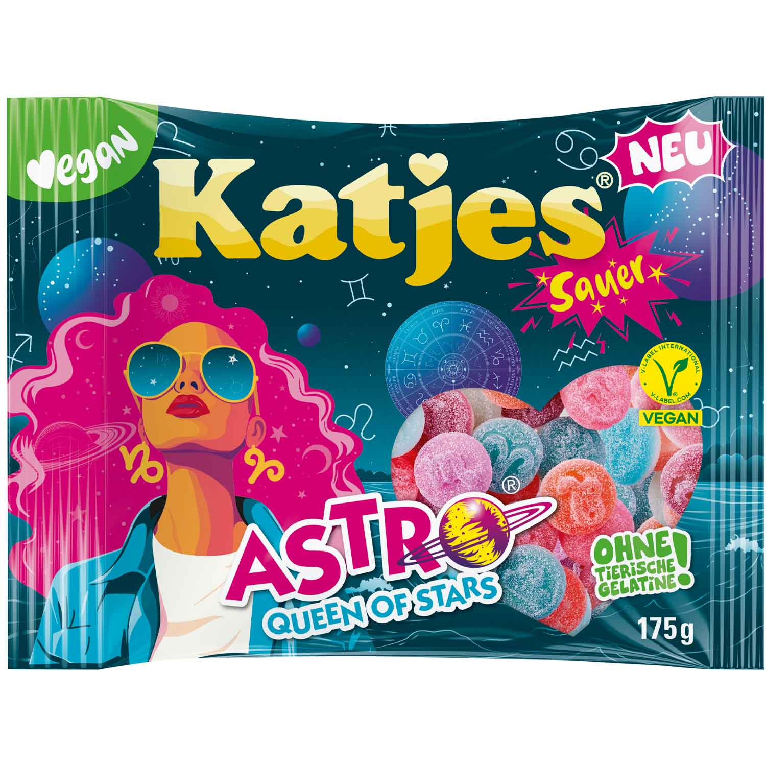 Katjes Astro Queen of Stars 175g (GERMANY)