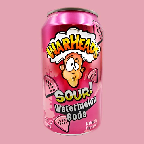 Warheads Sour Watermelon Soda 12oz (Rare American)