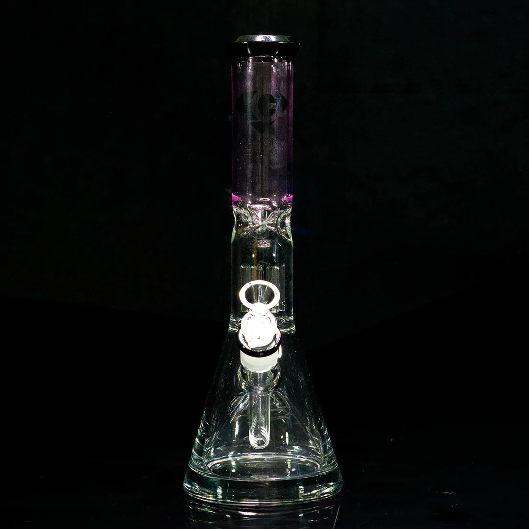Diamond Glass 12" Beaker with Tree Perc - Image 2