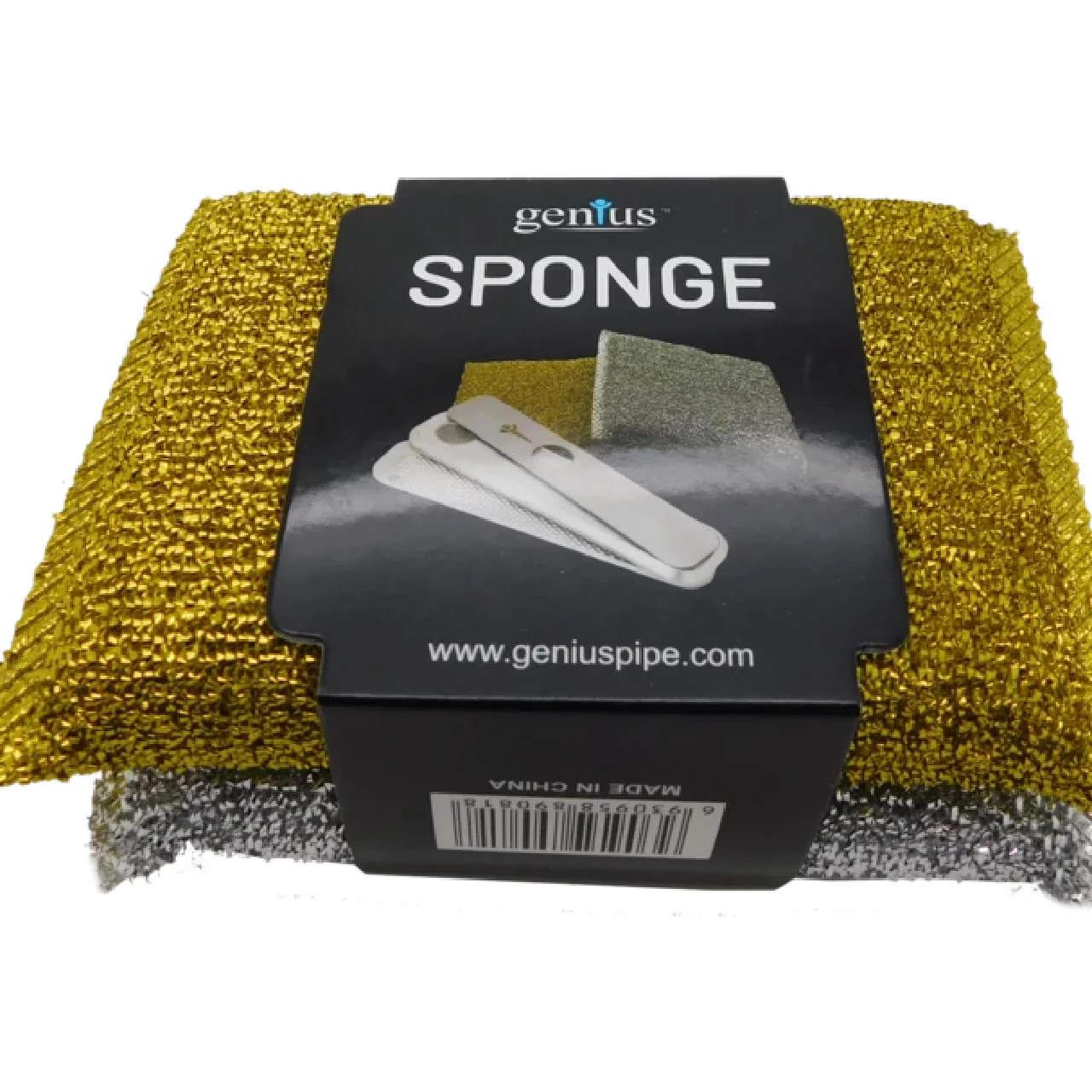 Genius Soft Metallic Mesh Sponge 2ct - Image 2