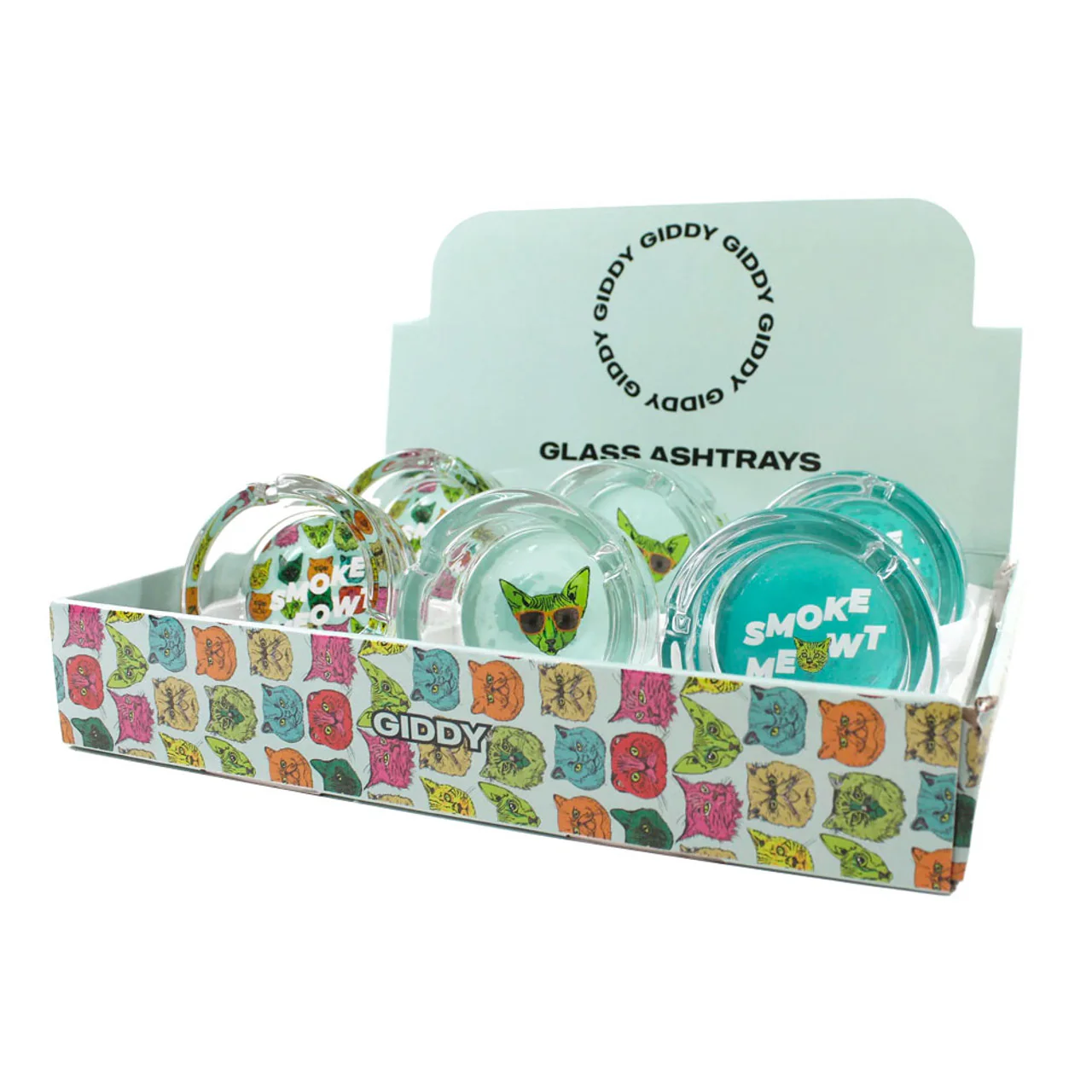 Giddy - 3" Glass Ashtrays - Image 3