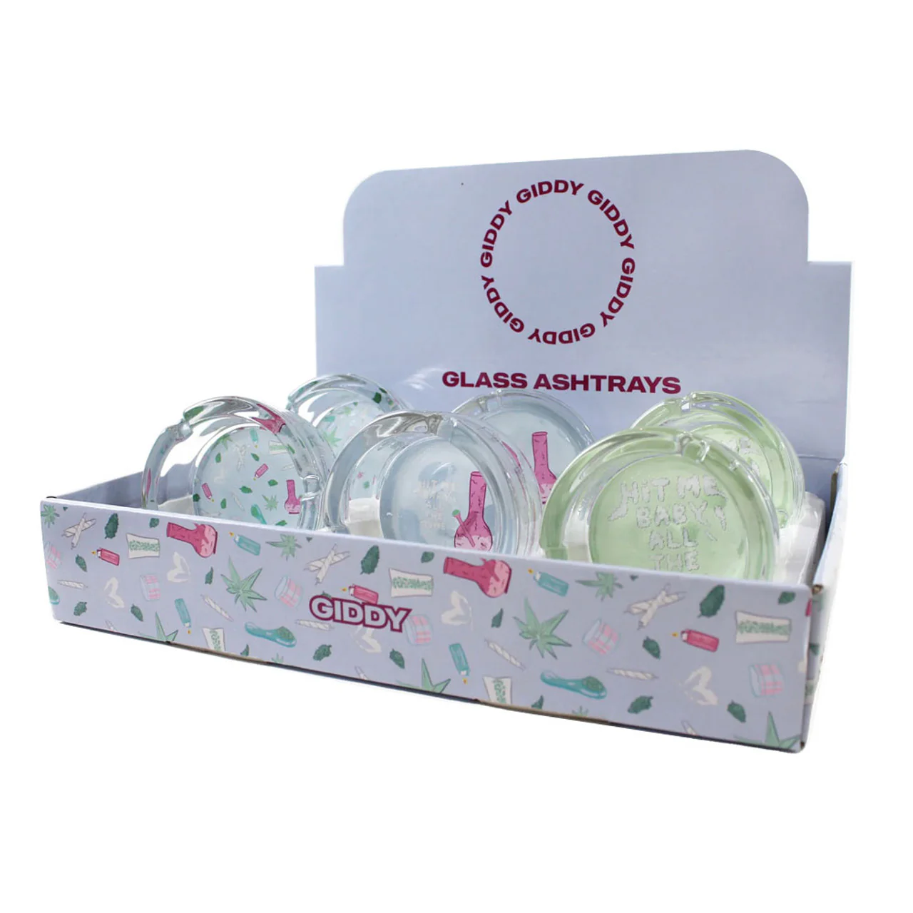Giddy - 3" Glass Ashtrays - Image 5
