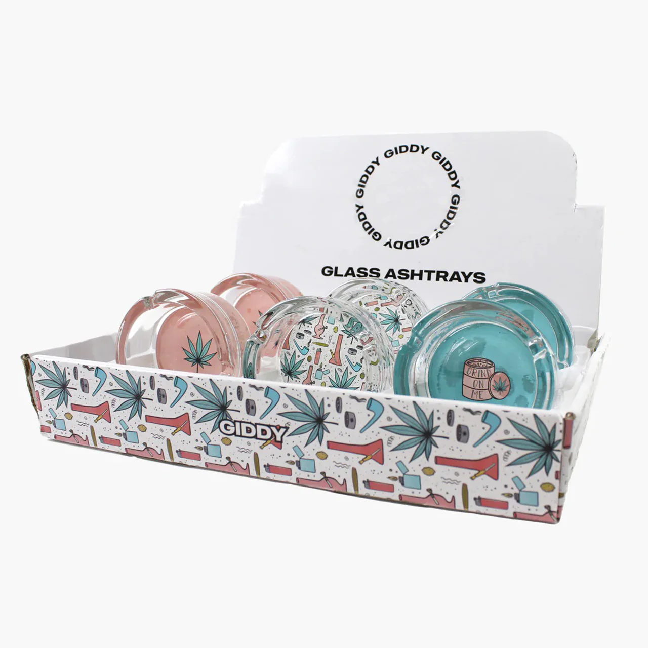 Giddy - 3" Glass Ashtrays - Image 8