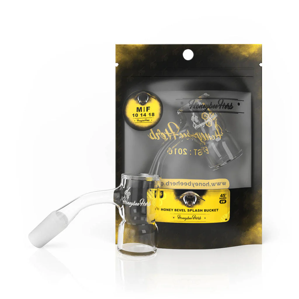 HONEY BEVEL SPLASH BUCKET QUARTZ BANGER - 45° DEGREE | BL (ONLINE ONLY) - Image 2
