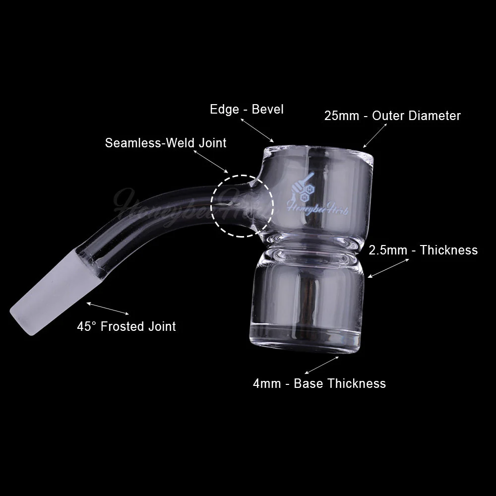 HONEY BEVEL SPLASH BUCKET QUARTZ BANGER - 45° DEGREE | BL (ONLINE ONLY) - Image 5