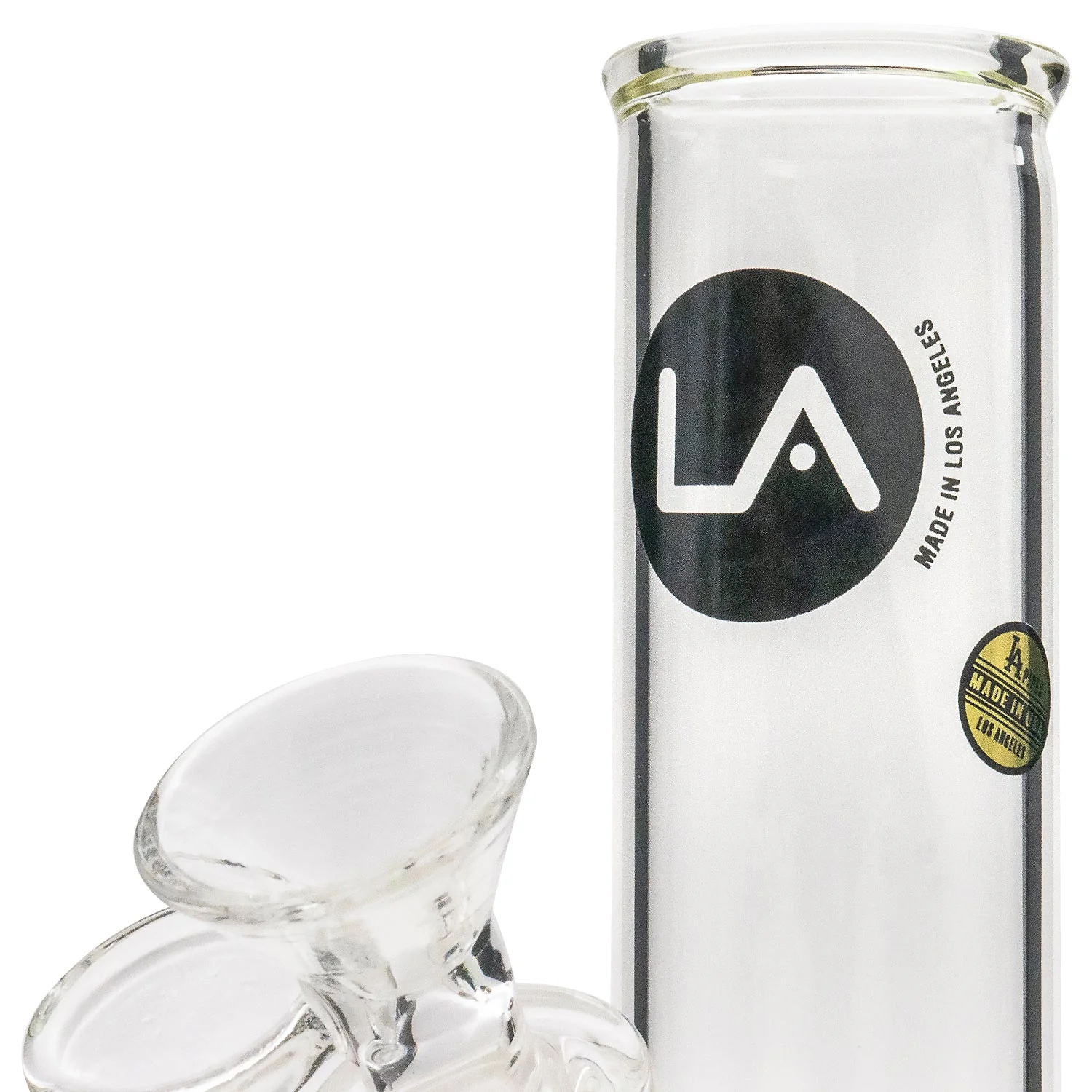 LA Pipes 8" Straight Bong with Ice Pinch (ONLINE ONLY) - Image 10