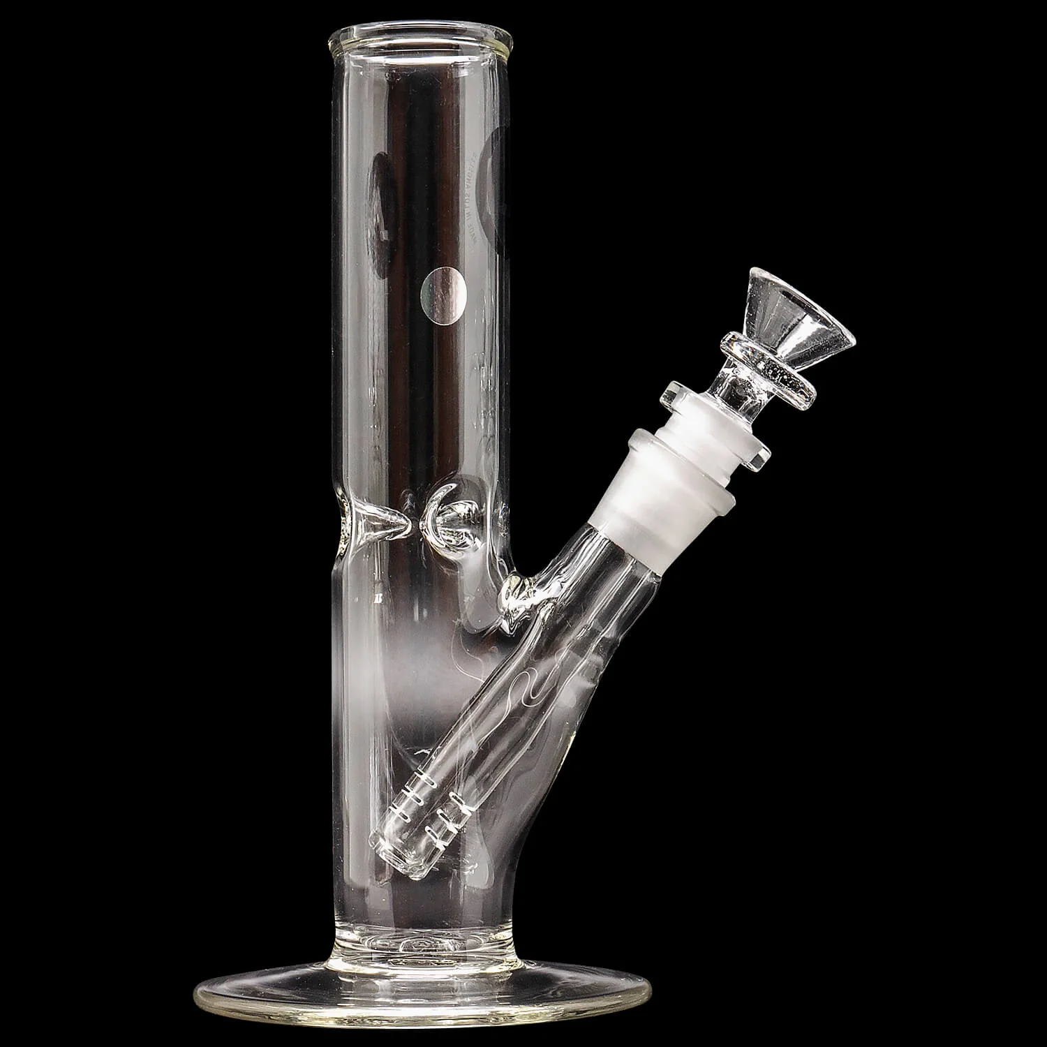 LA Pipes 8" Straight Bong with Ice Pinch (ONLINE ONLY) - Image 2