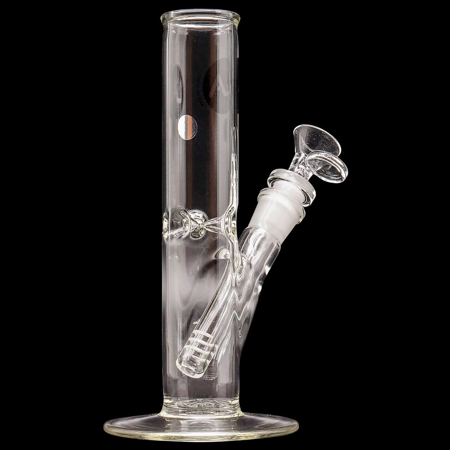 LA Pipes 8" Straight Bong with Ice Pinch (ONLINE ONLY) - Image 3