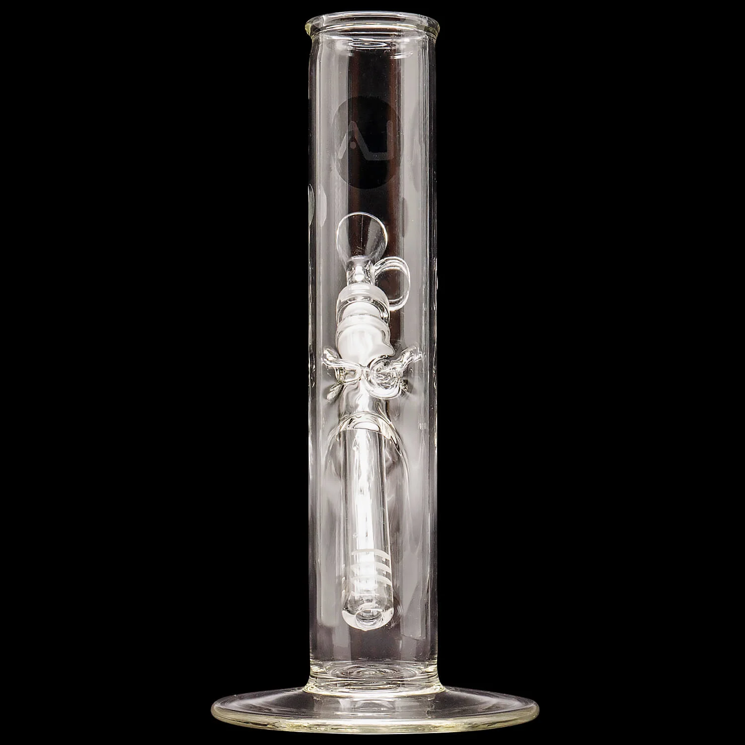 LA Pipes 8" Straight Bong with Ice Pinch (ONLINE ONLY) - Image 4