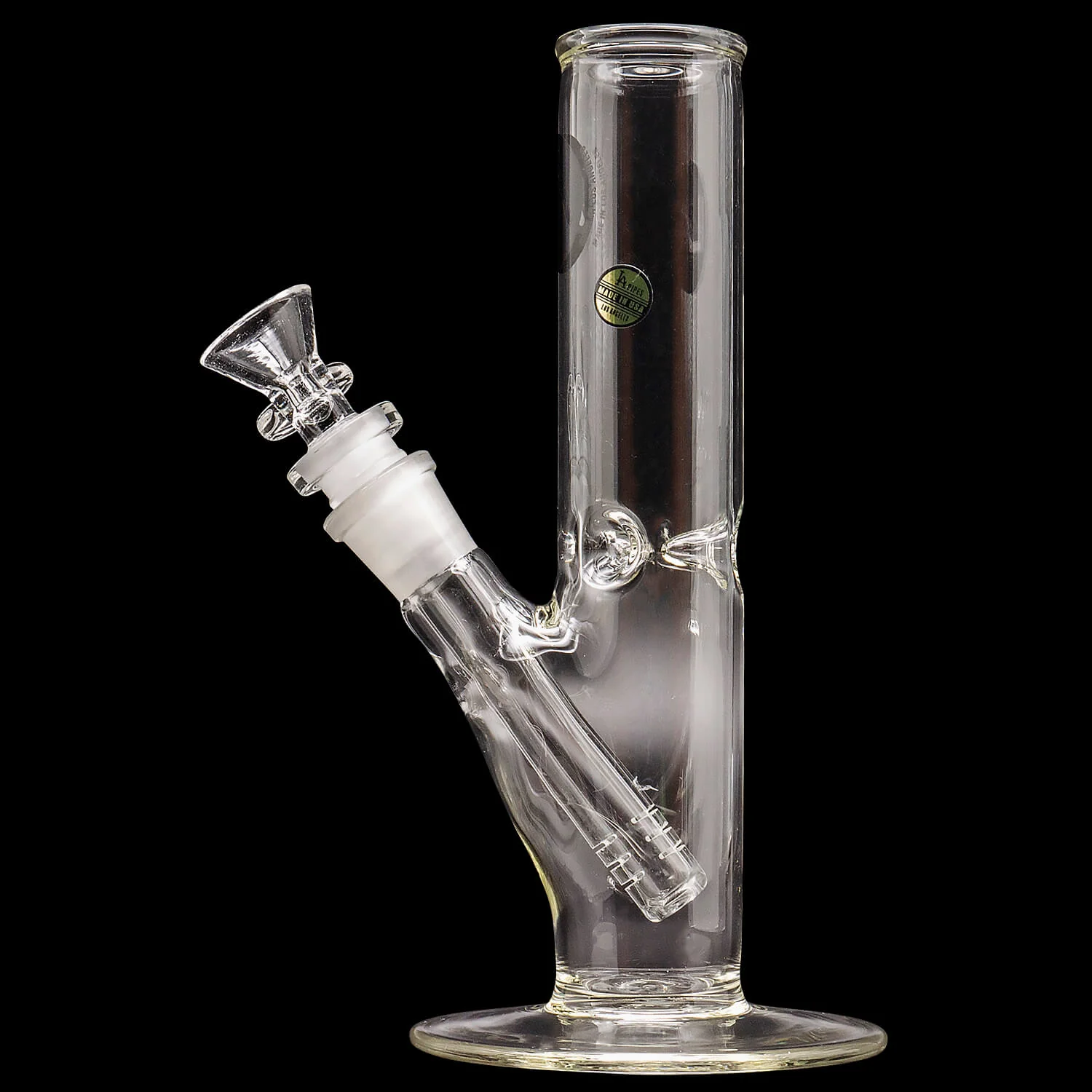 LA Pipes 8" Straight Bong with Ice Pinch (ONLINE ONLY) - Image 6