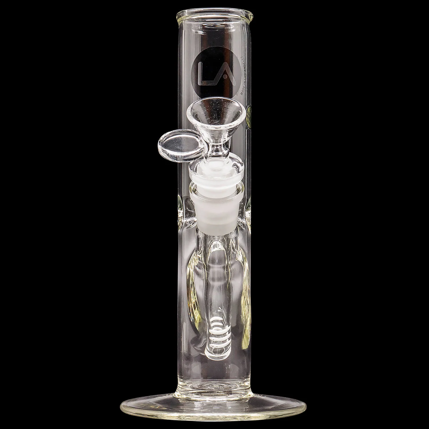 LA Pipes 8" Straight Bong with Ice Pinch (ONLINE ONLY) - Image 7