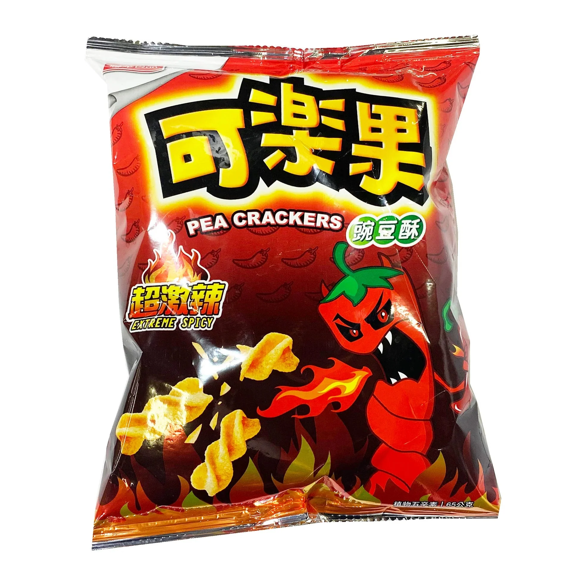 LH Koloko Pea Crackers Extreme Spicy 65g (TAIWAN)