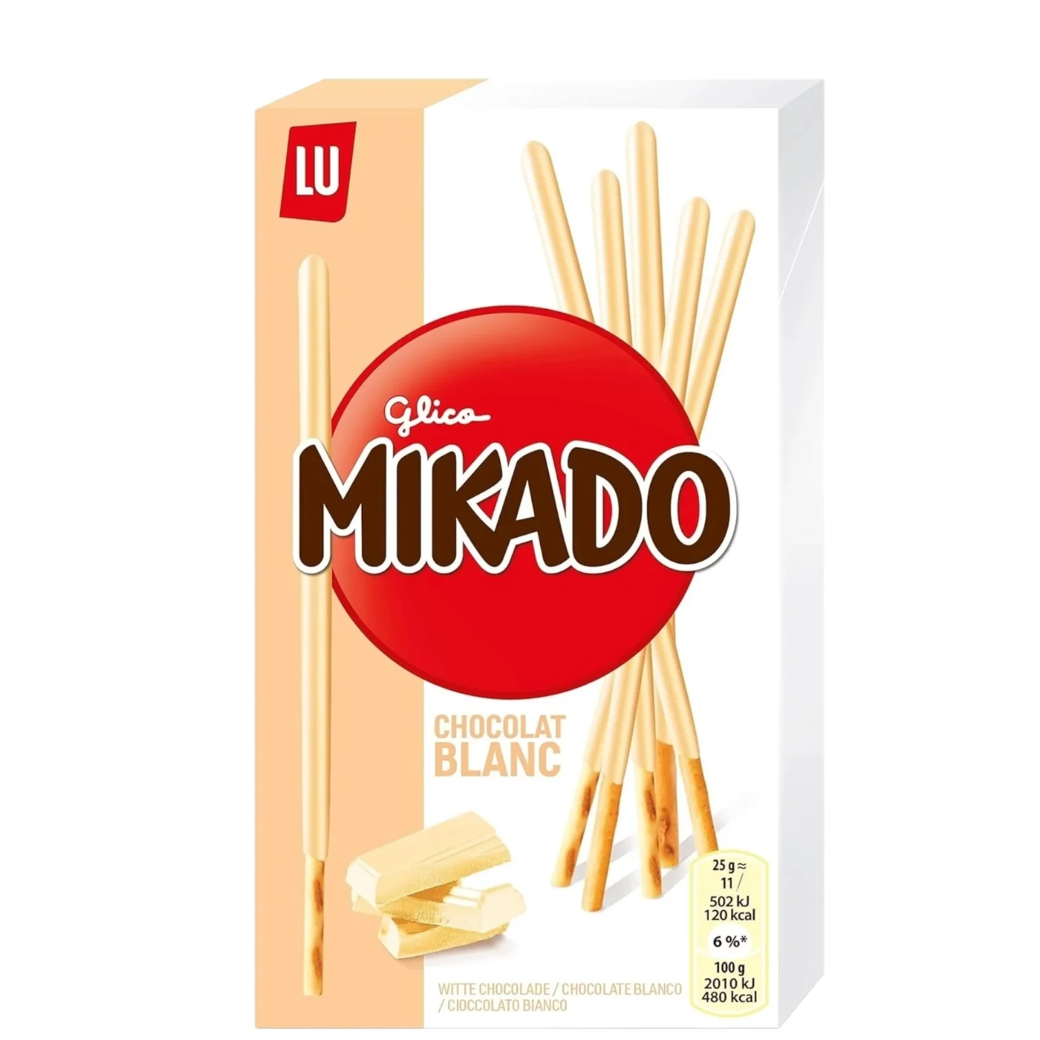 LU Mikado Biscuit Sticks White Chocolate 70g (FRANCE) - Image 2