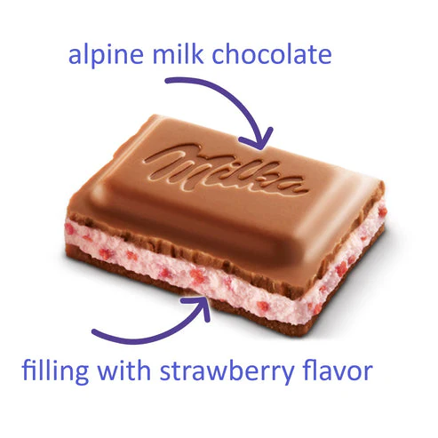 Milka Strawberry 100g (GERMANY) - Image 2