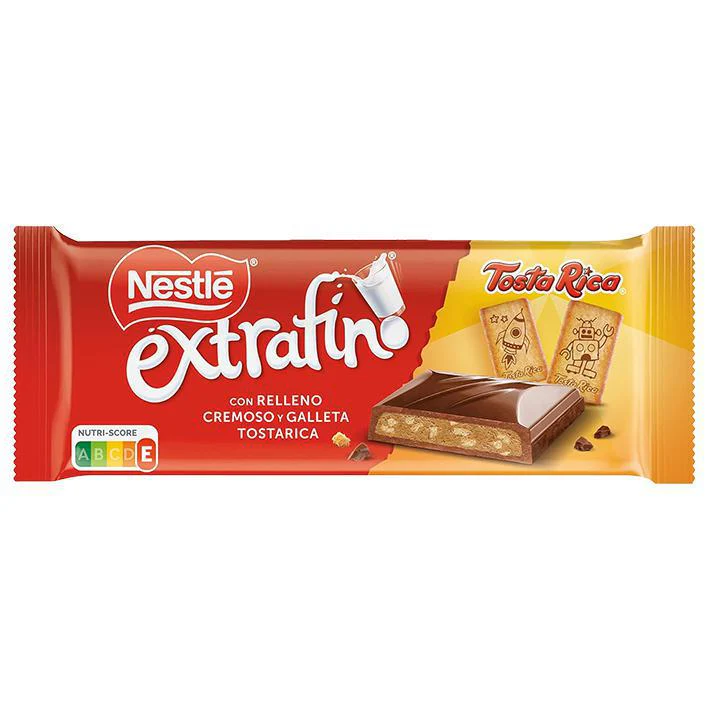 Nestle Extrafino Milk Chocolate with Tosta Rica 84g (SPAIN)