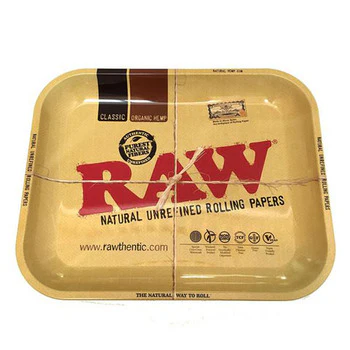 Raw Metal Rolling Tray Large - Image 2