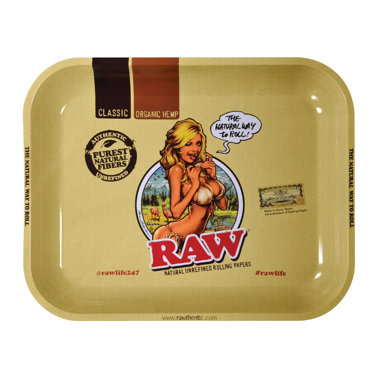 Raw Metal Rolling Tray Large - Image 4