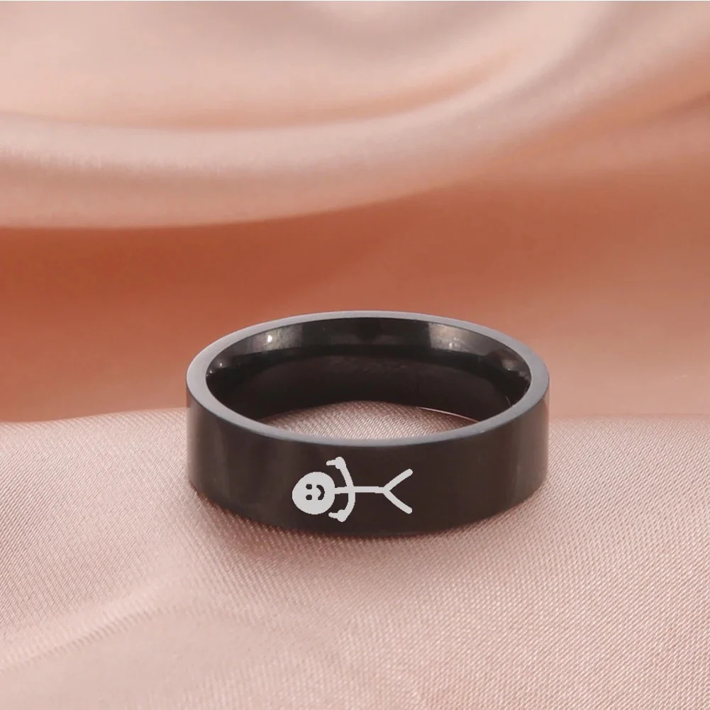 Engravable Titanium Middle Finger Rings - Image 14