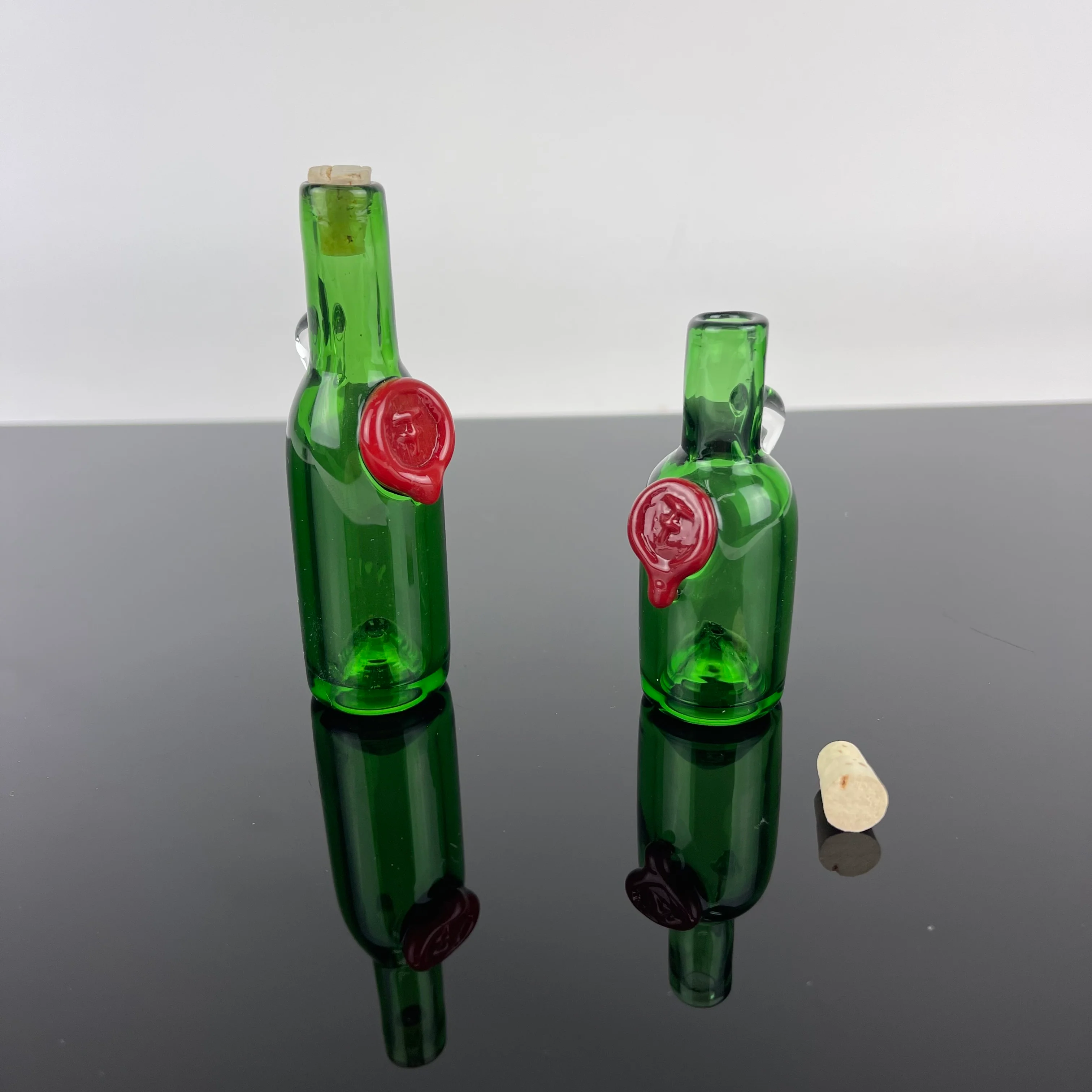 Twinkletoes Wine Bottle Chillum / Pendy - Image 2