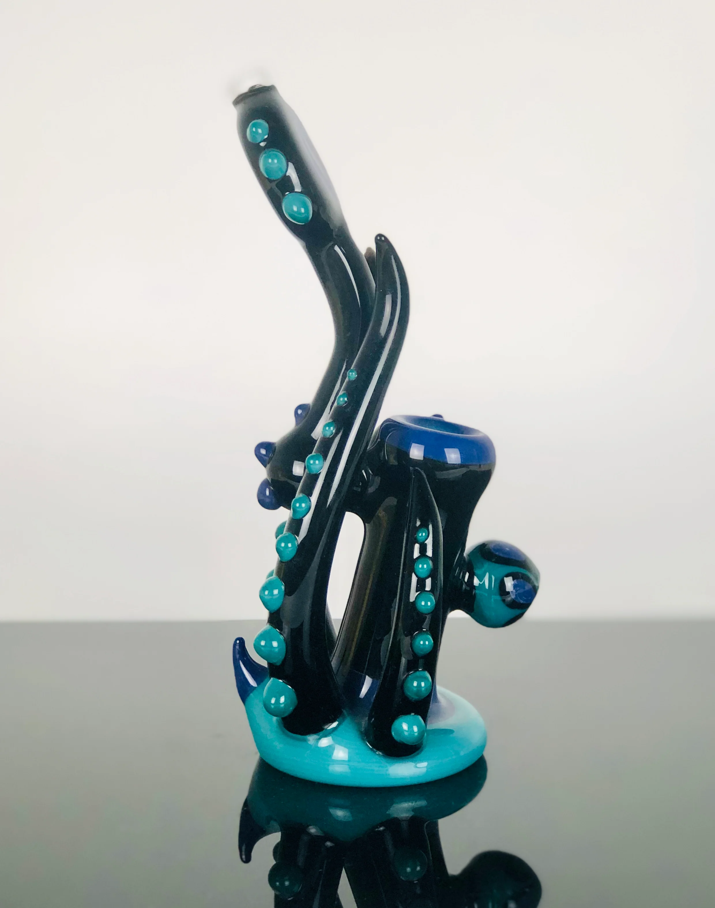 Ukiah Black Purple Push Bubbler (Ursula) - Image 2