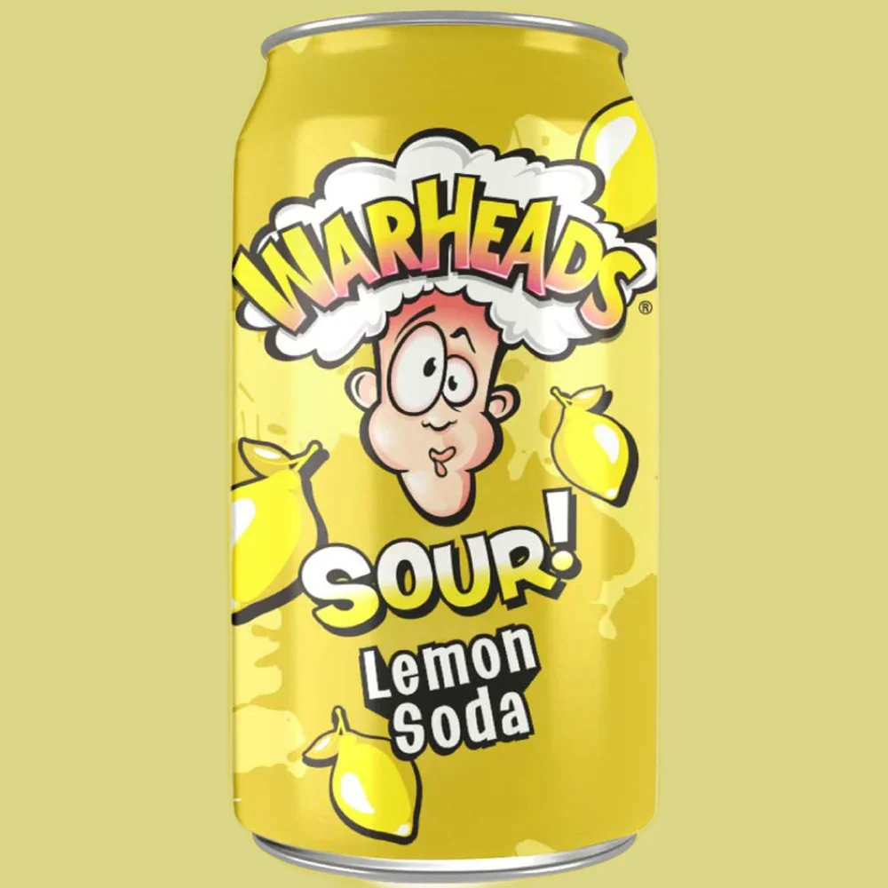 Warheads Sour Lemon Soda 12oz (Rare American)