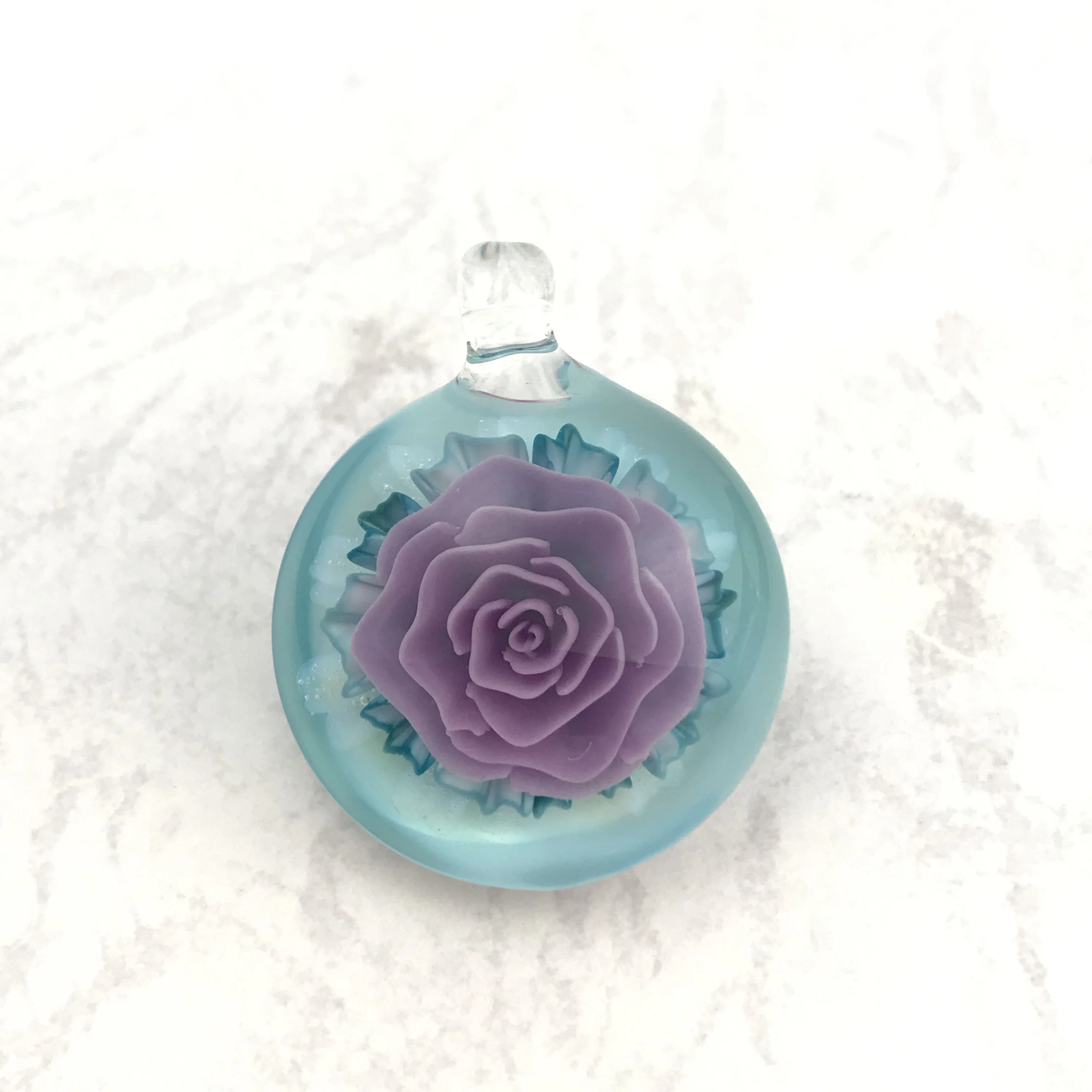 Yuka Glassart Flower Pendant 4